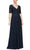 Alex Evenings - 8132988 Short Sleeve Embroidered Long Dress Mother of the Bride Dresses 18 / Peacock