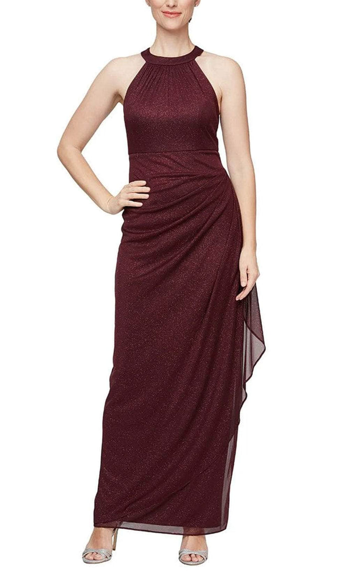 Alex Evenings 8133106 - Sleeveless Halter Evening Dress Evening Dresses 2 / Fig