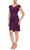 Alex Evenings 8134305 - Short Cascade Skirt Dress Wedding Guest 2 / Summer Plum