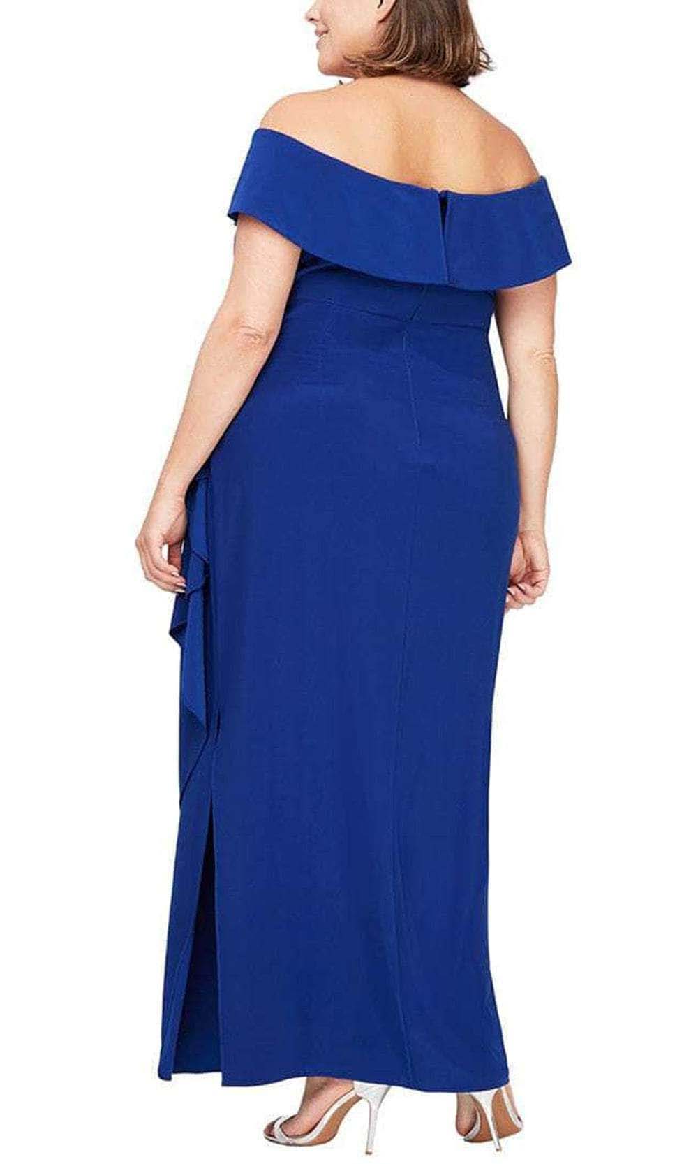 Alex evenings royal sales blue dress