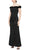Alex Evenings 8160404 - Off Shoulder 3D Floral Embellished Long Gown Evening Dresses 10 / Navy