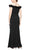 Alex Evenings 8160404 - Off Shoulder 3D Floral Embellished Long Gown Evening Dresses 10 / Navy