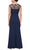 Alex Evenings 8160409 - V-Neck Ruffled Accent Evening Gown Evening Dresses