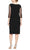 Alex Evenings 8191965 - Sheer Quarter Sleeve Embellished Knee-Length Dress Wedding Guest