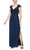 Alex Evenings 82122470 - Cap Sleeve Empire Evening Dress Mother of the Bride Dresses 4P / Navy