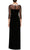 Alex Evenings 8491951 - Embellished Sheer Quarter Sleeve Evening Gown Mother of the Bride Dresses