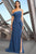 Alexander by Daymor 1188 - Off Shoulder Ruffled Evening Gown Evening Dresses 4 / Teal