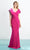 Alexander by Daymor 1456 - Ruffled Cap Sleeve Evening Gown Evening Dresses 4 / Fushia