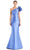 Alexander by Daymor 1673 - One Shoulder Mermaid Evening Gown Evening Dresses 4 / Periwinkle