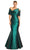 Alexander by Daymor 1879F23 - Fold Over Asymmetrical Evening Dress Evening Dresses 6 / Black