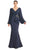 Alexander by Daymor 1886F23 - Bishop Sleeve Mermaid Evening Gown Evening Dresses 10 / Midnite