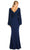 Alexander by Daymor 1886F23 - Bishop Sleeve Mermaid Evening Gown Evening Dresses 10 / Midnite