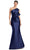 Alexander by Daymor 1952S24 - Strapless Bow Accented Prom Gown Prom Dresses 4 / Navy