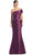 Alexander by Daymor 1966S24 - Off Shoulder Mermaid Evening Dress Evening Dresses 4 / Plum