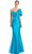 Alexander by Daymor 1977S24 - Sweetheart Pleated Top Evening Dress Evening Dresses 4 / Lagoon