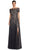 Alexander by Daymor 2051F24 - Embellished Off-Shoulder Evening Gown Mother of the Bride Dresses 4 / Carbon/Multi