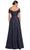 Alexander by Daymor 2055F24 - Off-Shoulder A-Line Evening Gown Mother of the Bride Dresses