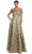 Alexander by Daymor 2055F24 - Off-Shoulder A-Line Evening Gown Mother of the Bride Dresses 4 / Gold