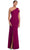 Alexander by Daymor 2058F24 -Cut-Out Detailed Asymmetrical Neck Evening Gown Prom Dresses 14 / Forest