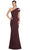 Alexander by Daymor 2058F24 -Cut-Out Detailed Asymmetrical Neck Evening Gown Prom Dresses 14 / Forest