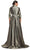 Alexander by Daymor 2067F24 - Collared V-Neck A-Line Evening Gown Evening Dresses