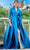 Alexander by Daymor 2067F24 - Collared V-Neck A-Line Evening Gown Evening Dresses