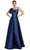 Alexander by Daymor 2068F24 - Strapless Ruffled Accent Evening Gown Formal Gowns 4 / Navy