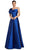 Alexander by Daymor 2068F24 - Strapless Ruffled Accent Evening Gown Formal Gowns 4 / Royal