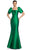 Alexander by Daymor 2069F24 - Square Neck Mermaid Evening Gown Mother of the Bride Dresses 4 / Emerald