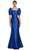 Alexander by Daymor 2069F24 - Square Neck Mermaid Evening Gown Mother of the Bride Dresses 4 / Royal