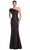 Alexander by Daymor 2074F24 - One-Shoulder Mermaid Evening Gown Prom Dresses 4 / Eggplant