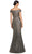 Alexander by Daymor 2076F24 - Off-Shoulder V-Neck Long Gown Mother of the Bride Dresses