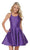 Alyce Paris - 3703 Sleeveless Halter Cocktail Dress Cocktail Dresses 00 / Midnight