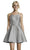 Alyce Paris - 3703 Sleeveless Halter Cocktail Dress Cocktail Dresses 00 / Midnight