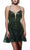 Alyce Paris 3775 - Sleeveless A-Line Cocktail Dress Cocktail Dresses 000 / Forest Green