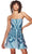 Alyce Paris 3782 - Sequin Embellished Fitted Bodice Cocktail Dress Homecoming Dresses 000 / Blue Radiance