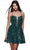 Alyce Paris 3783 - Strappy Detailed Back Sequined Cocktail Dress Cocktail Dresses