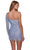 Alyce Paris 4646 - Illusion One Sleeved Party Dress Party Dresses 2 / Blue Iris