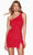 Alyce Paris 4774 - Cutout Lace-Up Back Cocktail Dress Cocktail Dresses 12 / Royal