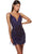 Alyce Paris 4803 - Fringes Sequin Cocktail Dress Cocktail Dresses 000 / Cobalt