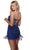 Alyce Paris 4805 - Fringes Scoop Cocktail Dress Homecoming Dresses