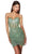 Alyce Paris 4826 - Sequin Embellished Sweetheart Cocktail Dress Cocktail Dresses 000 / Sea Glass