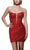 Alyce Paris 4827 - Strapless Glitter Mesh Cocktail Dress Cocktail Dresses 000 / Red