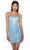 Alyce Paris 4828 - Sequined Scoop Neck Cocktail Dress Special Occasion Dress 000 / Light Blue