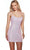 Alyce Paris 4831 - Cutout Lace-Up Back Sequin Cocktail Dress Special Occasion Dress 000 / Light Pink