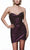 Alyce Paris 4846 - Metallic Ruched Bodice Cocktail Dress Special Occasion Dress 000 / Neon Magenta