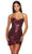 Alyce Paris 4848 - Sleeveless Sweetheart Neck Cocktail Dress Homecoming Dresses 000 / Black-Fuchsia