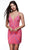 Alyce Paris 4879 - Plunging V-Neck Hand Beaded Cocktail Dress Special Occasion Dress 000 / Neon Pink