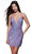 Alyce Paris 4879 - Plunging V-Neck Hand Beaded Cocktail Dress Special Occasion Dress 000 / Periwinkle-Lilac