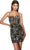 Alyce Paris 4880 - Applique Sheer Insert Open Back Cocktail Dress Homecoming Dresses 000 / Blue Green-Multi